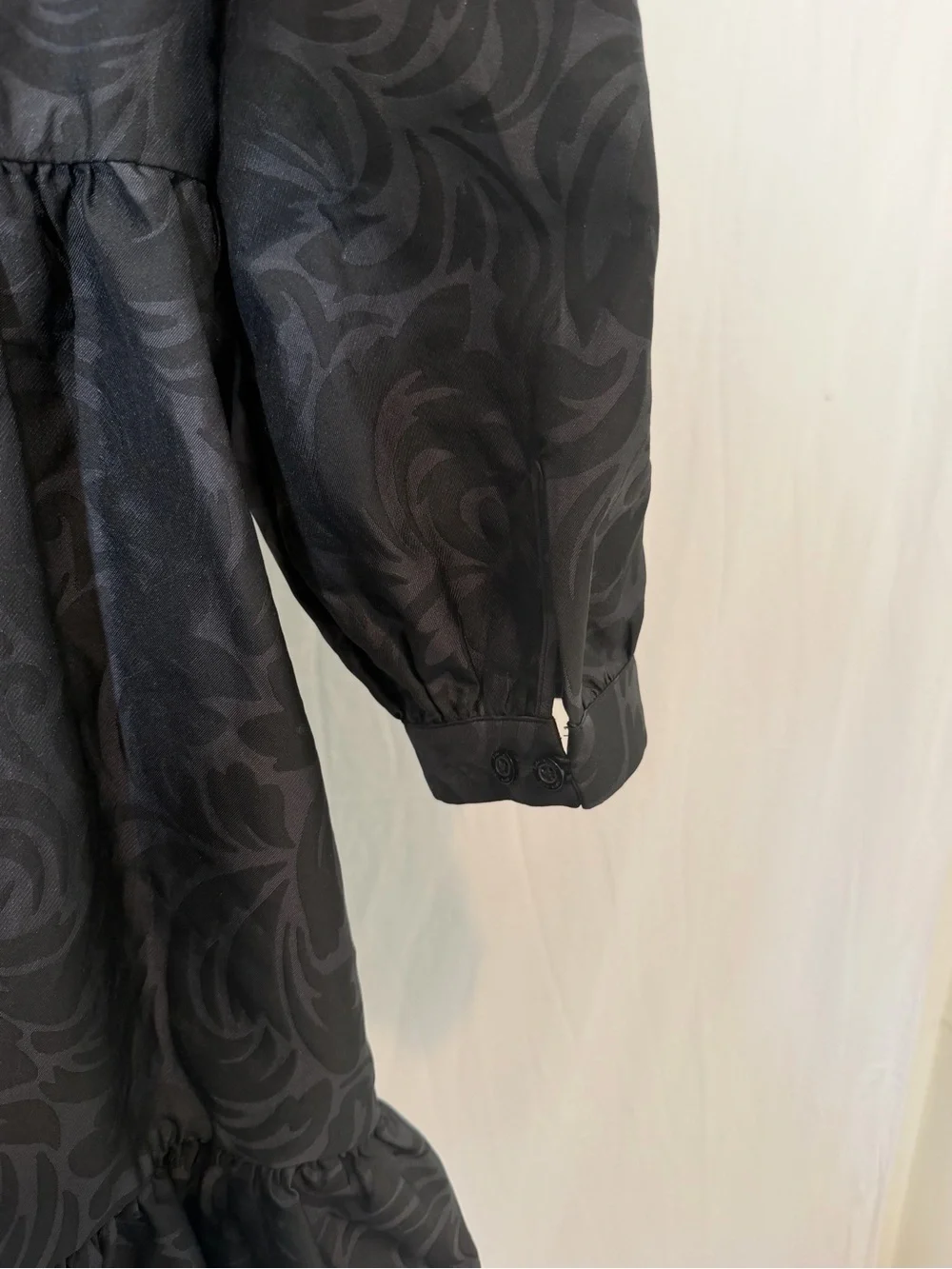 ✨ Kate Spade New York Flourish Swirl Tiered Taffeta Mini Dress Size Medium